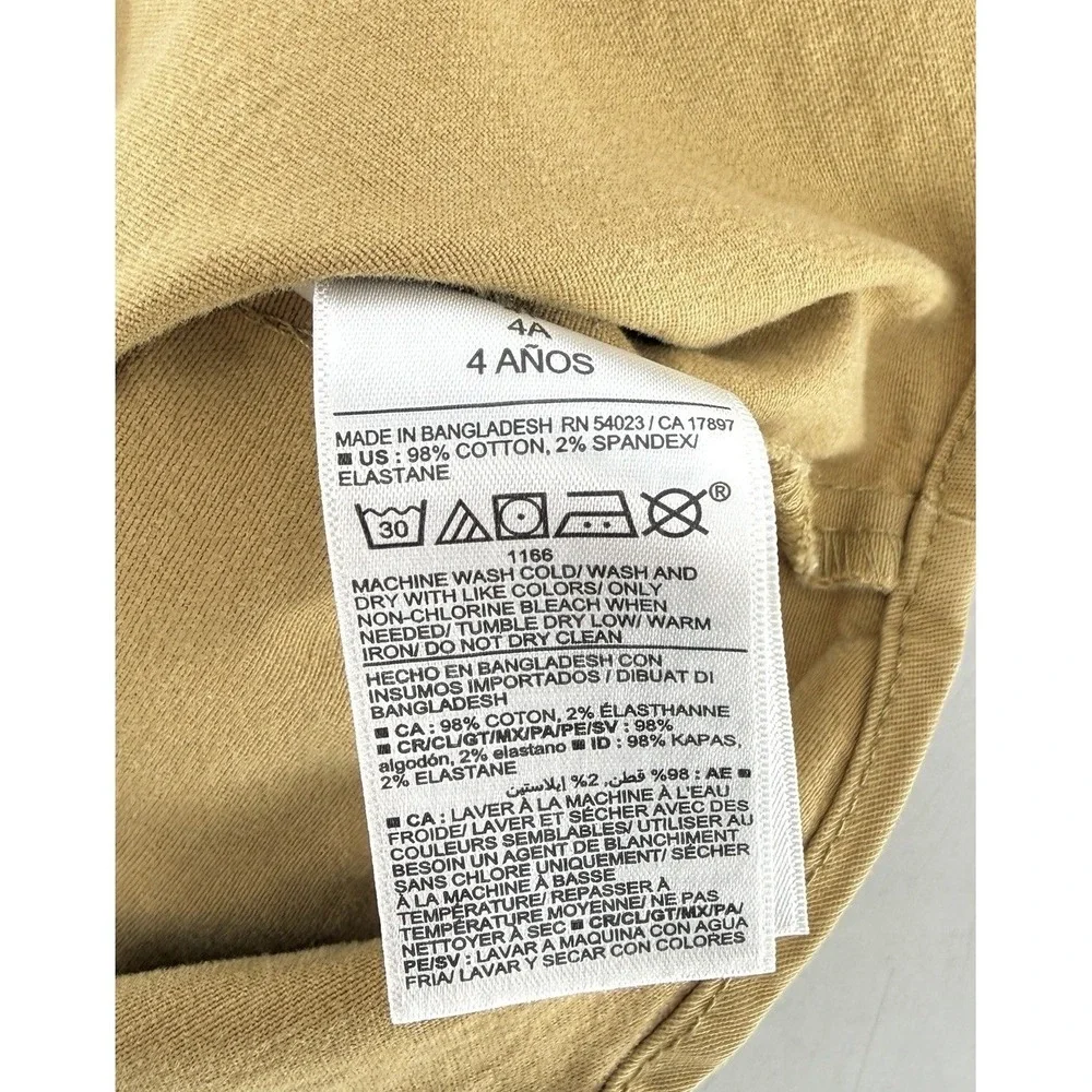 Old Navy Boy's Twill Workwear‎ Cotton Utility Shirt Size 4T Normcore